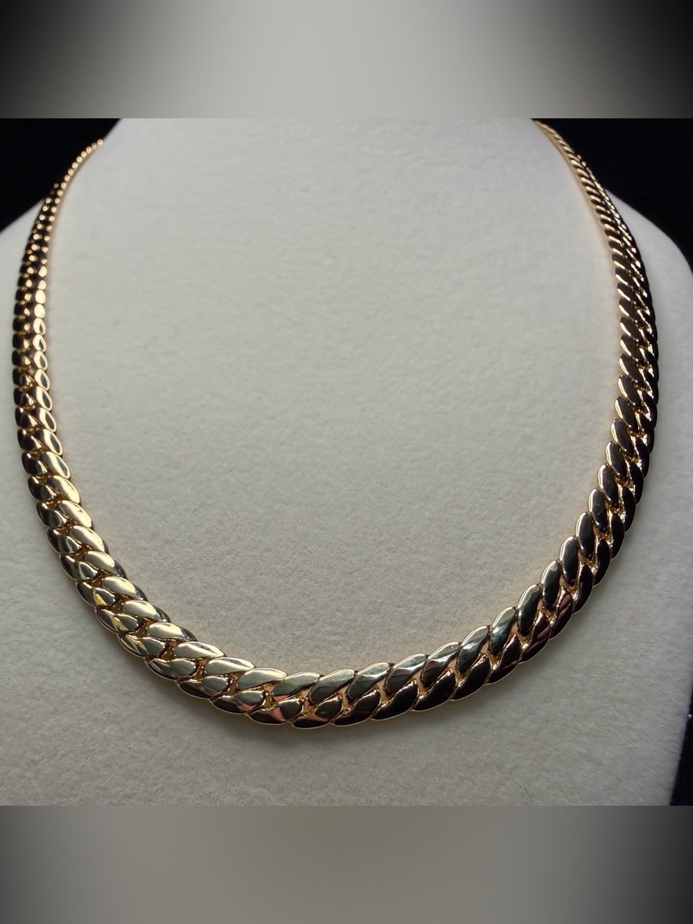 Miami Cuban 20in 6MM 14K Stamped Gold Premium Finish necklace w/box lock